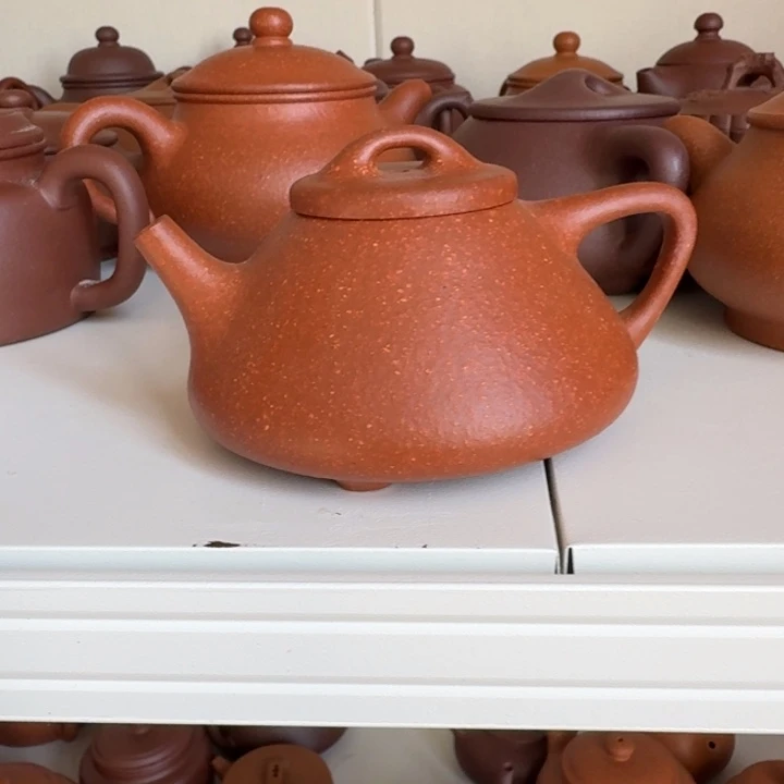 紫砂茶杯红将坡子冶160cc