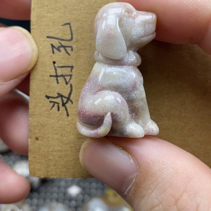 颈饰未镶嵌硅化珊瑚（珊瑚玉）