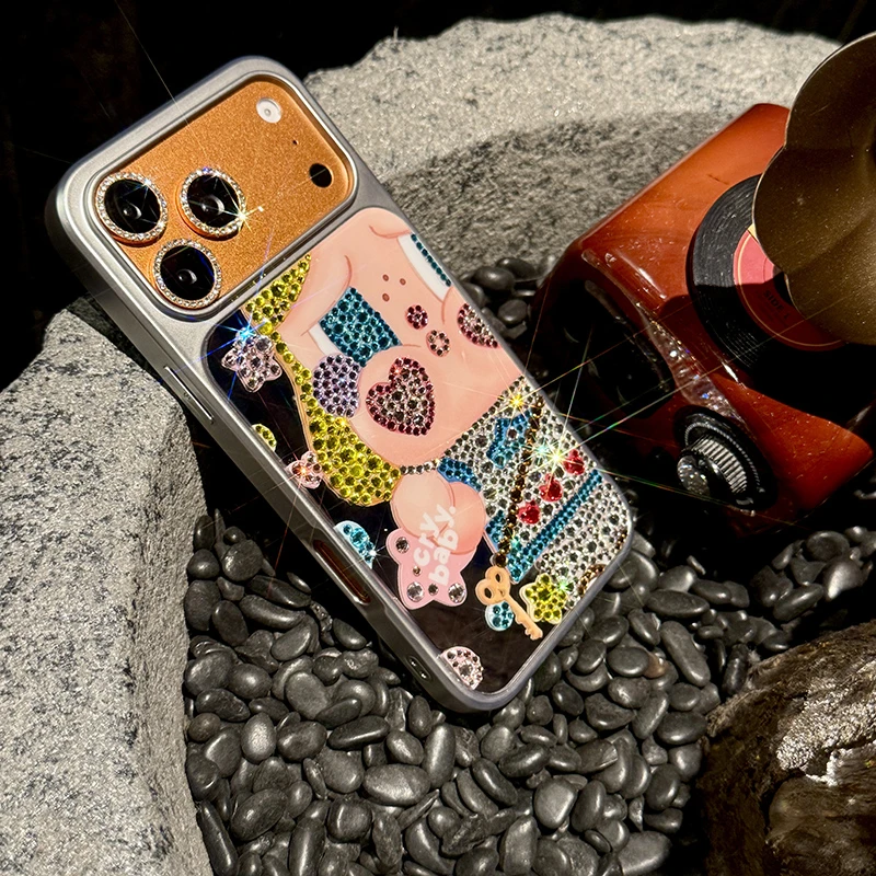 适用苹果17promax手机壳iphone16pro新款15套14plus女13p12点钻11