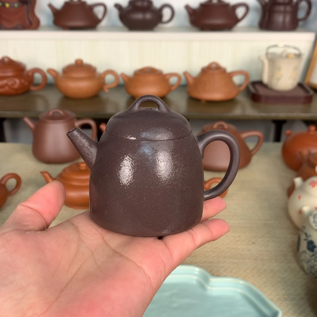 紫砂茶壶薄胎秦权容量190