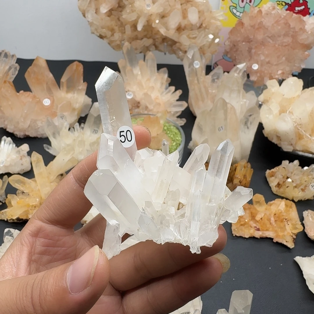 今***运银S925镶嵌珠宝半成品水晶