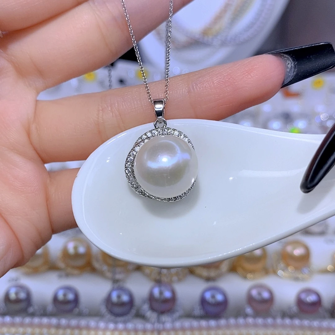 合金淡水珍珠颈饰F