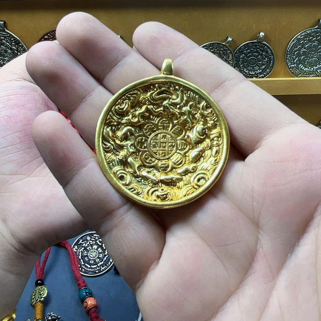 F****s黄铜朝天吼九宫八卦牌子