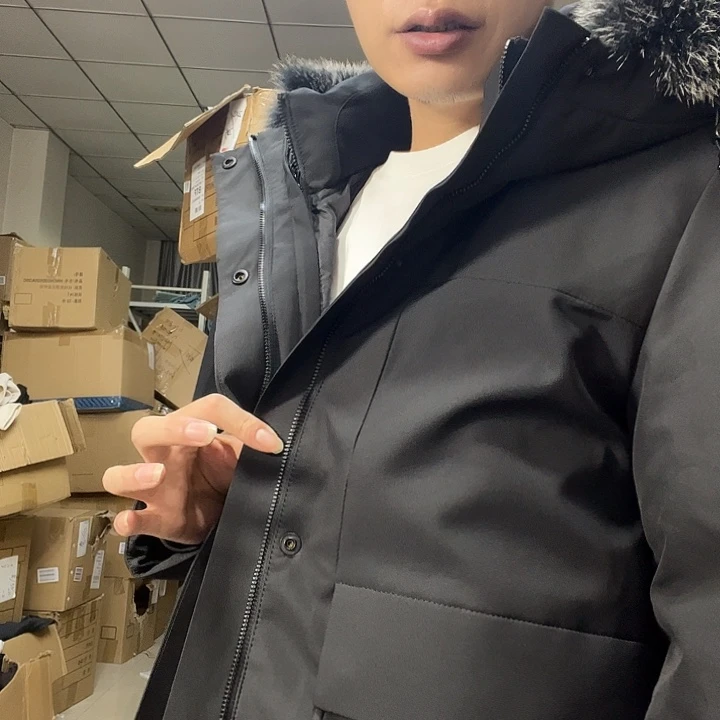兔大毛领男士180码