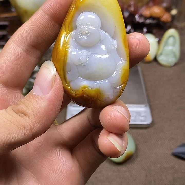 和田玉未镶嵌挂件