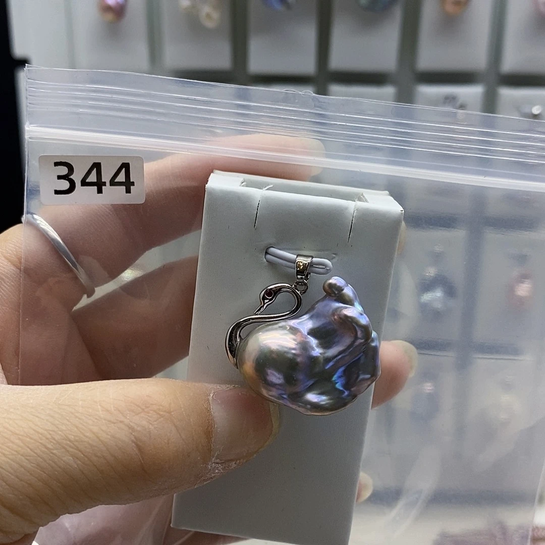 颈饰合金淡水珍珠