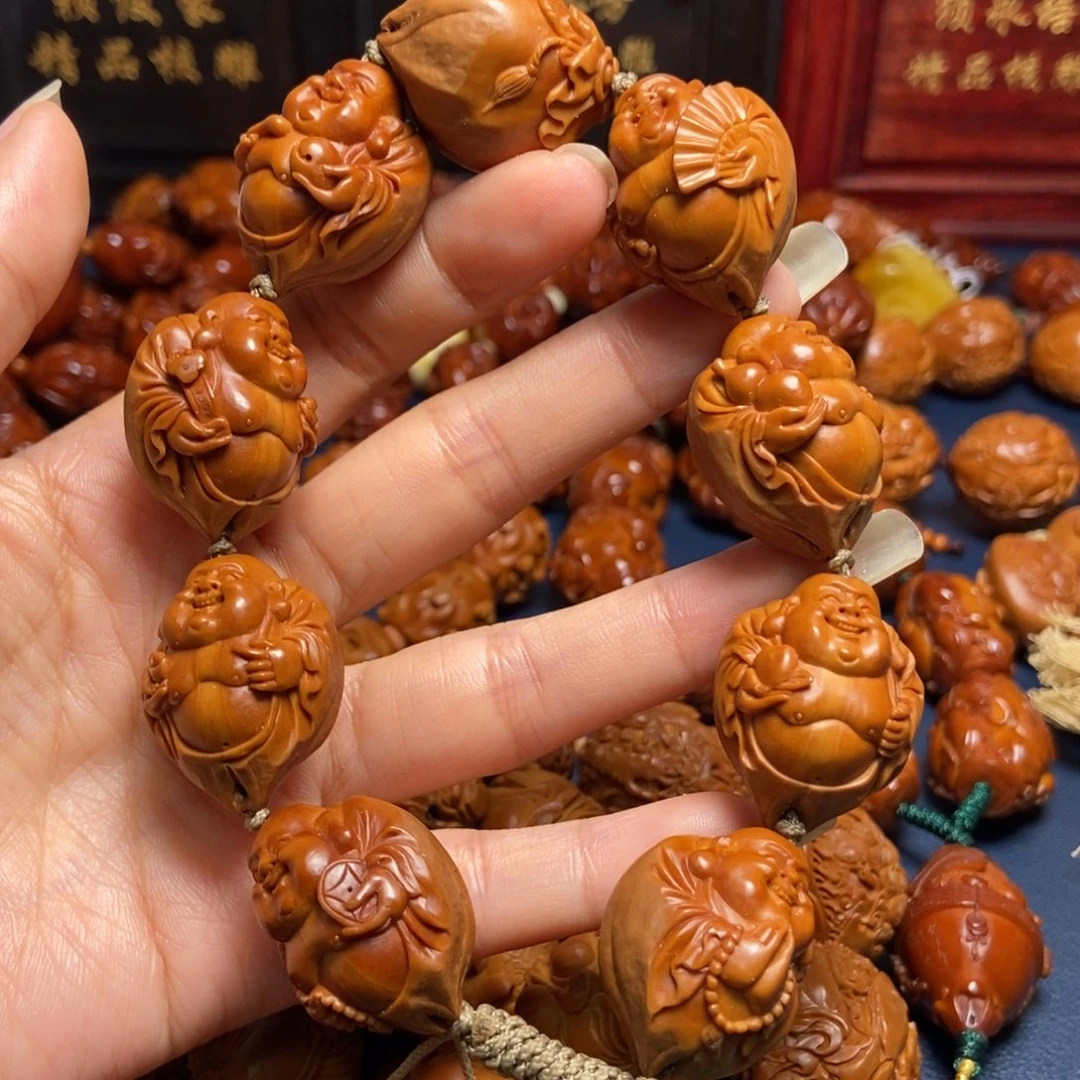 橄榄核手串/手链回血铁核包衣弥勒2.2