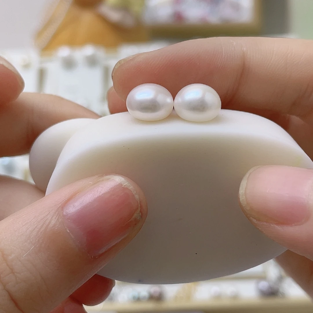 ✿****足银镶嵌耳饰淡水珍珠