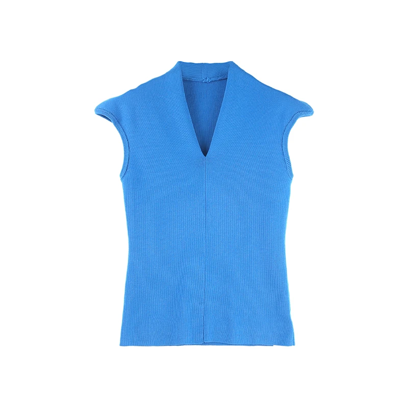 【万万】爆款辣妹风V领背心女外穿修身显瘦无袖上衣SHBZEH917695