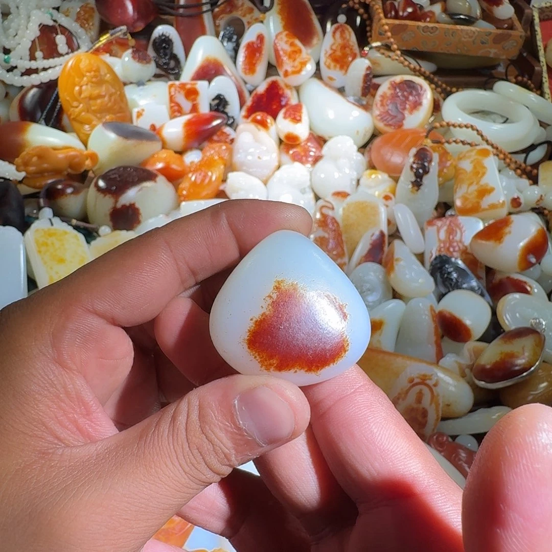 和田玉未镶嵌挂件太*