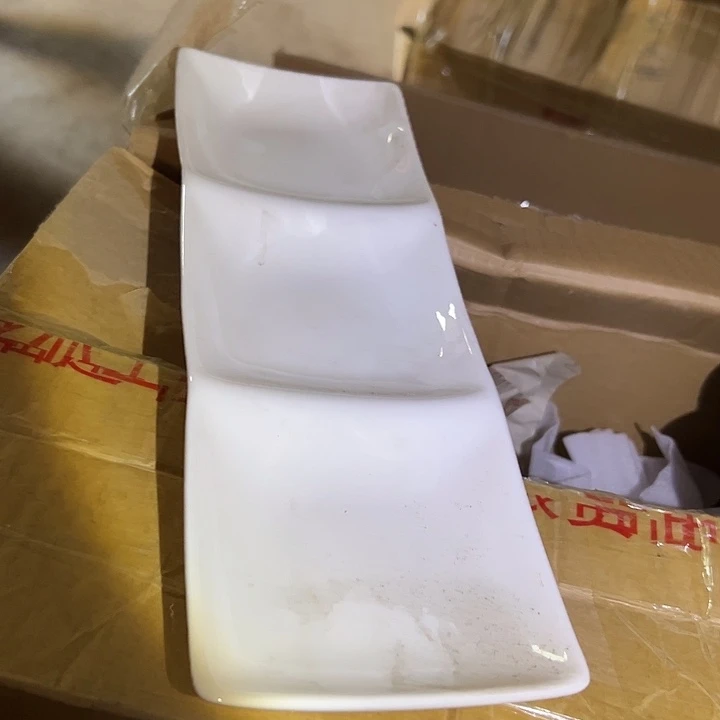 国营尾货骨瓷长盘一个