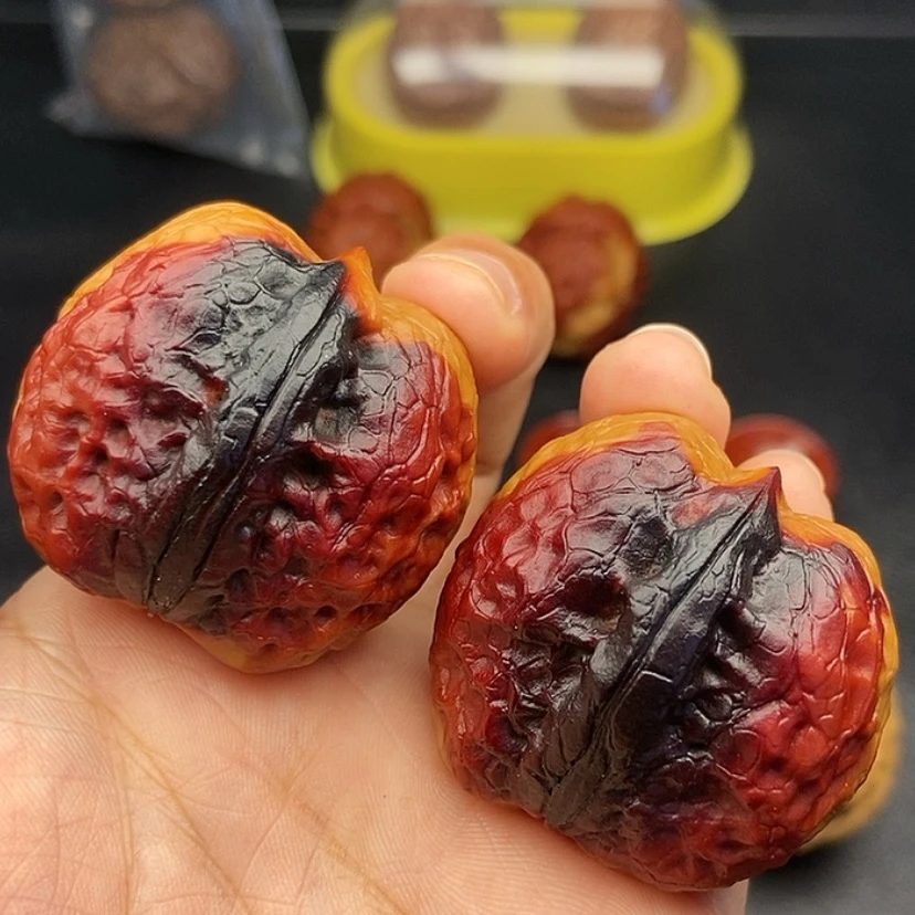 【闪购商品】把件文玩核桃38尺帝王筋元宝