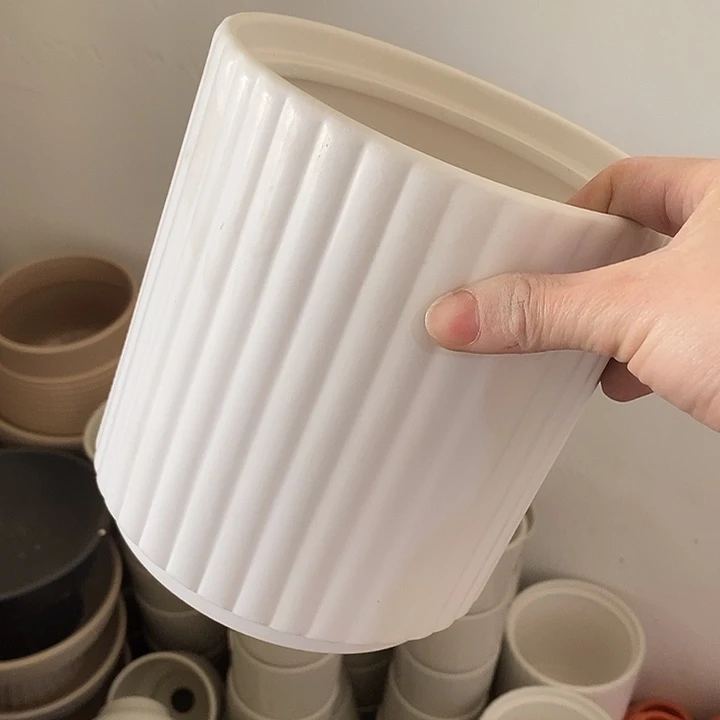 陶盆有孔 瑕疵针孔漏釉介意勿拍外口 16外高18