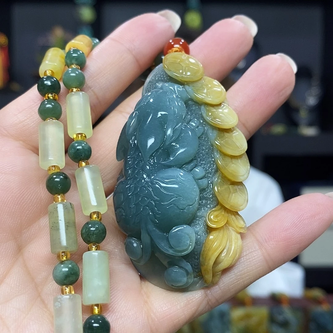 未镶嵌岫玉挂件吊坠项链
