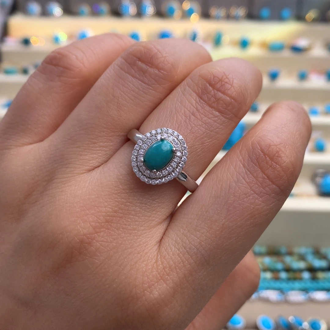 未镶嵌绿松石戒指