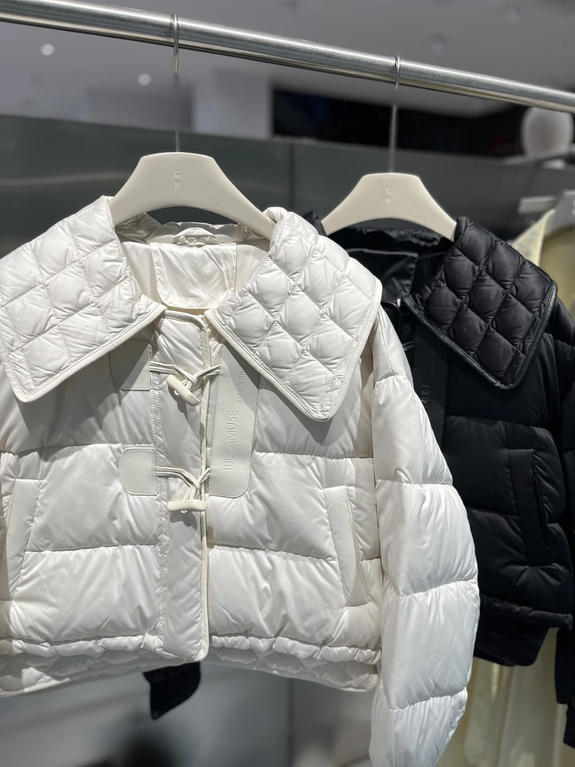 冬季韩版小香风娃娃领休闲气质百搭羽绒服外套上衣【素馨】