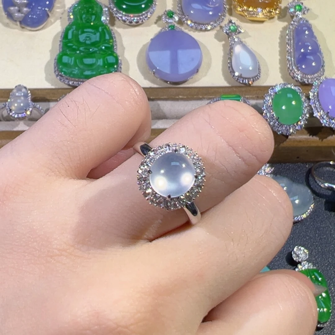 【闪购商品】翡翠18K金镶嵌颈饰缅甸翡翠