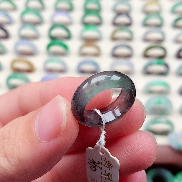 未镶嵌戒指翡翠8号