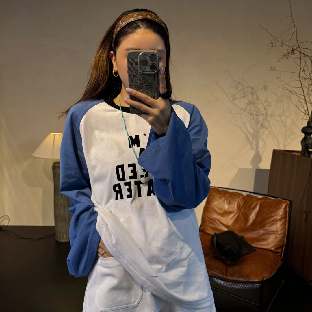 【CHU/2025SSNEW】《赛晨》字母拼色上衣NH2535