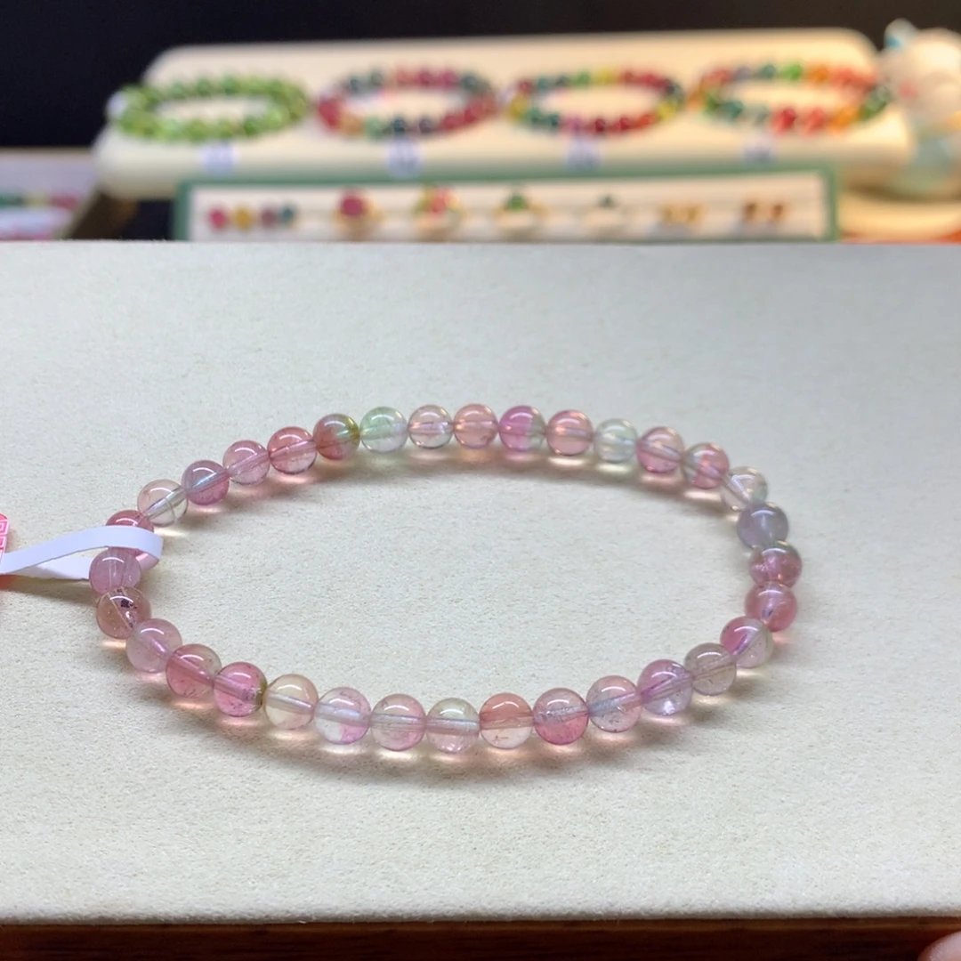 未镶嵌手串碧玺仙女西瓜5.8mm