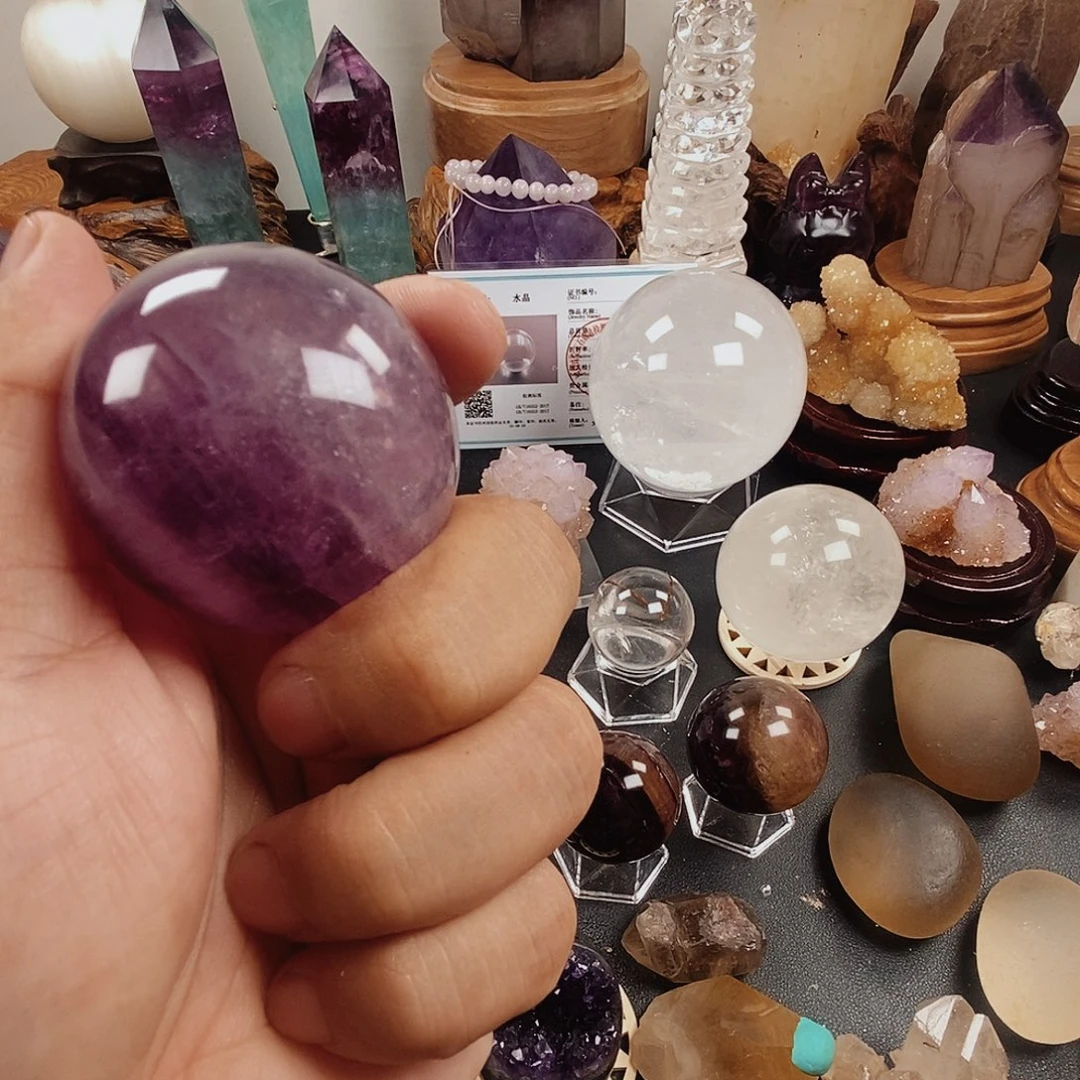 ঞ***熊水晶未镶嵌珠宝半成品
