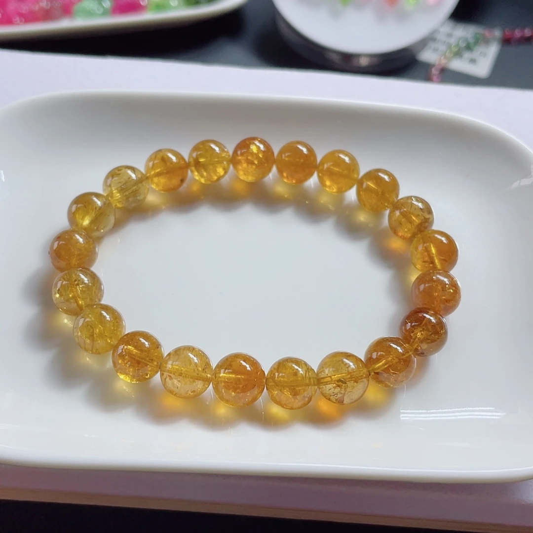 碧玺未镶嵌手链碧玺手链
