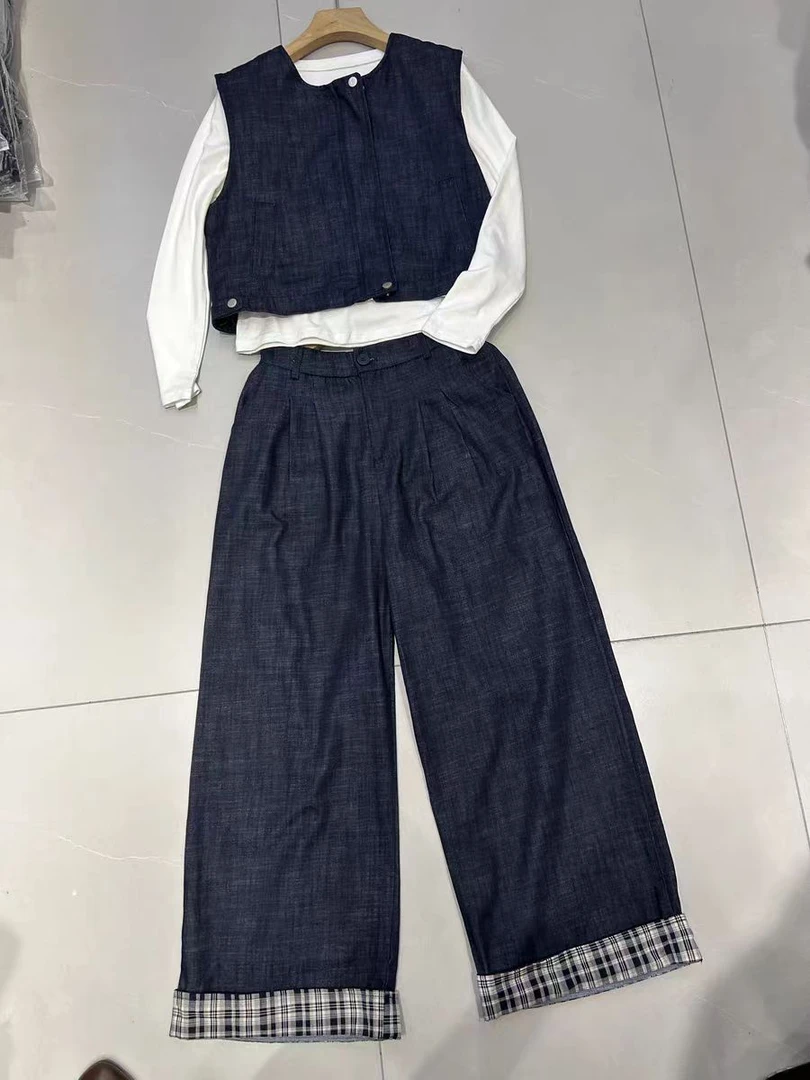 高品牛仔三件套85098
