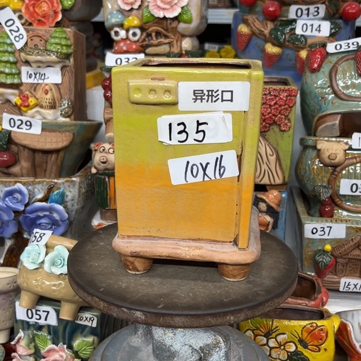 紫砂花盆粗陶材质多肉花盆