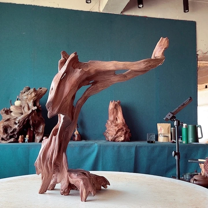 黑果木阿*485金丝红木羊蹄甲成品摆件氛围灯