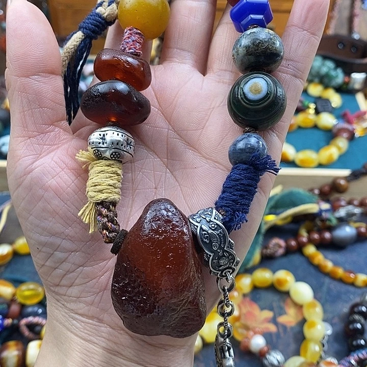 蜜蜡未镶嵌项链项链