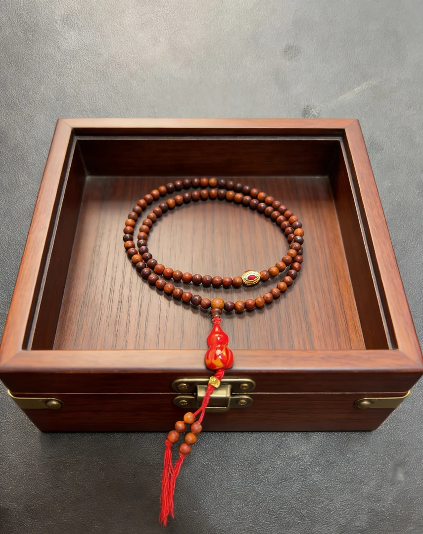 ZX0161-黄花木大漆葫芦多圈手串