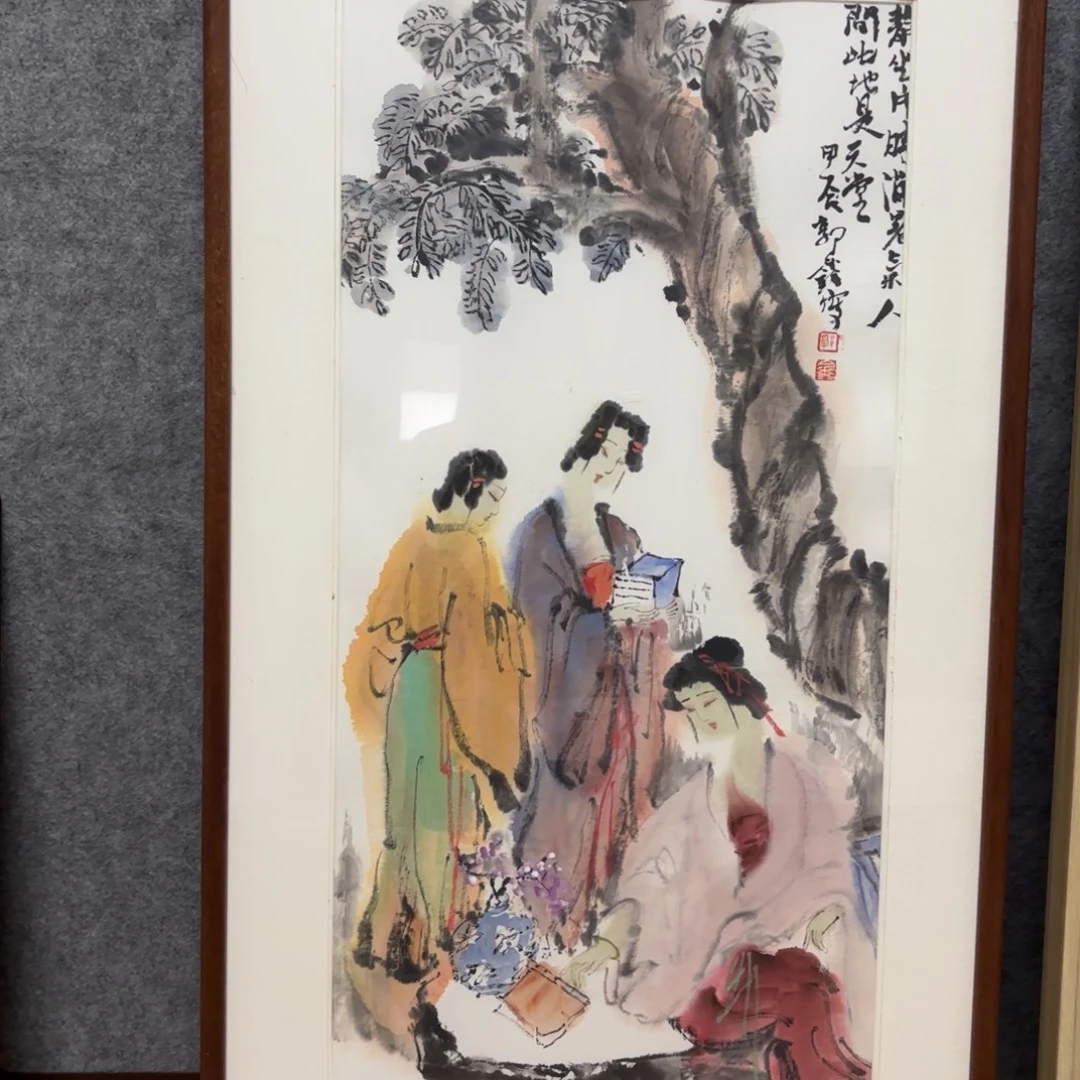 国画郭鑫2平尺唐风仕女图