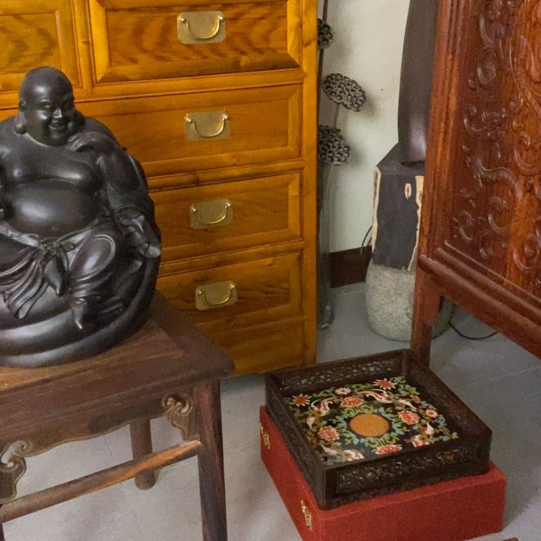 大***路檀香木金丝楠木三用棋桌
