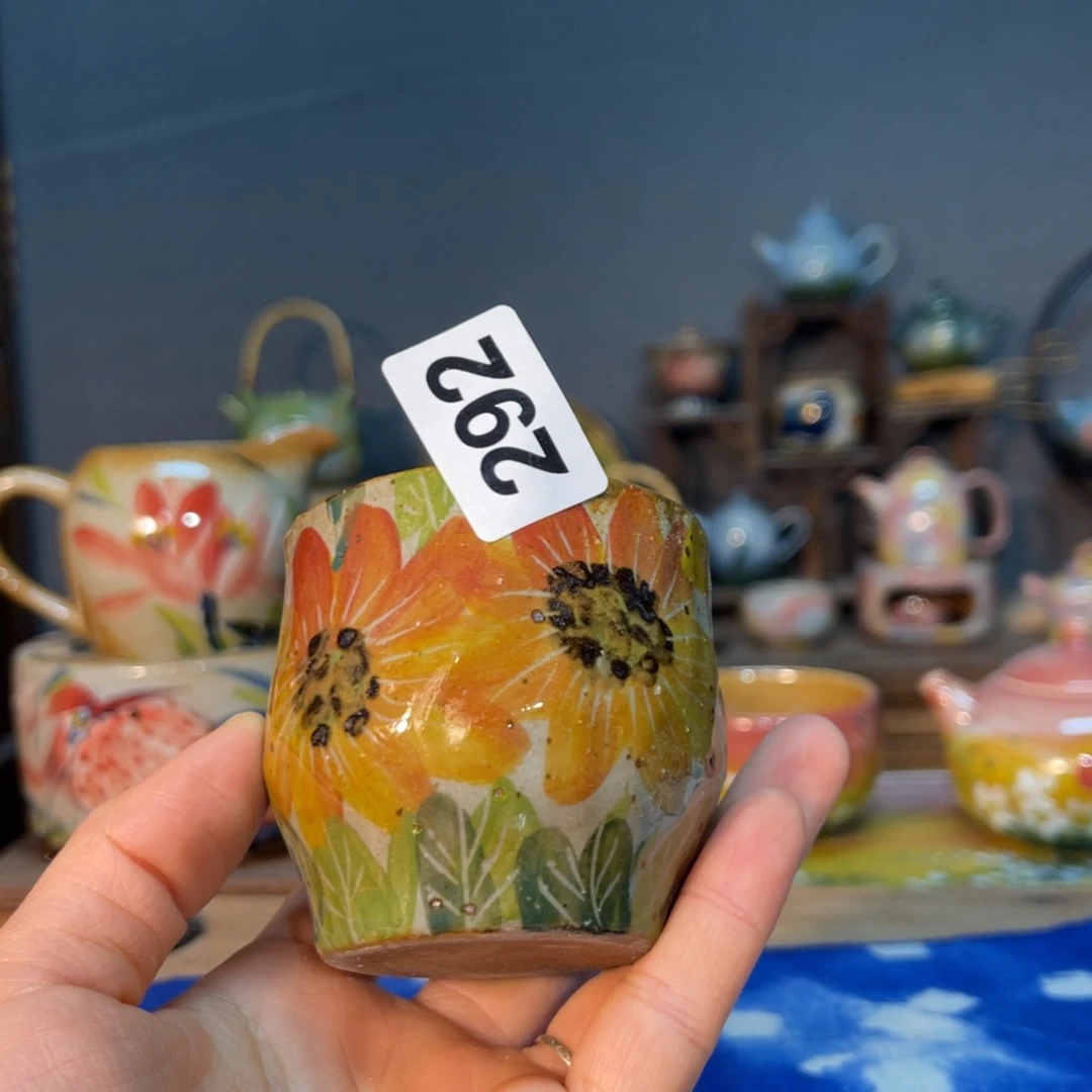 杯素浅陶瓷手工手绘