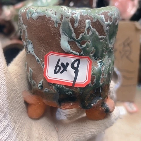 红陶粗陶花盆手工