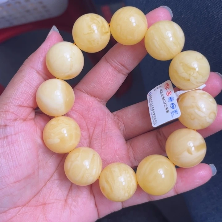 琥珀未镶嵌珠宝奇石M147号19+浓蜡妖花