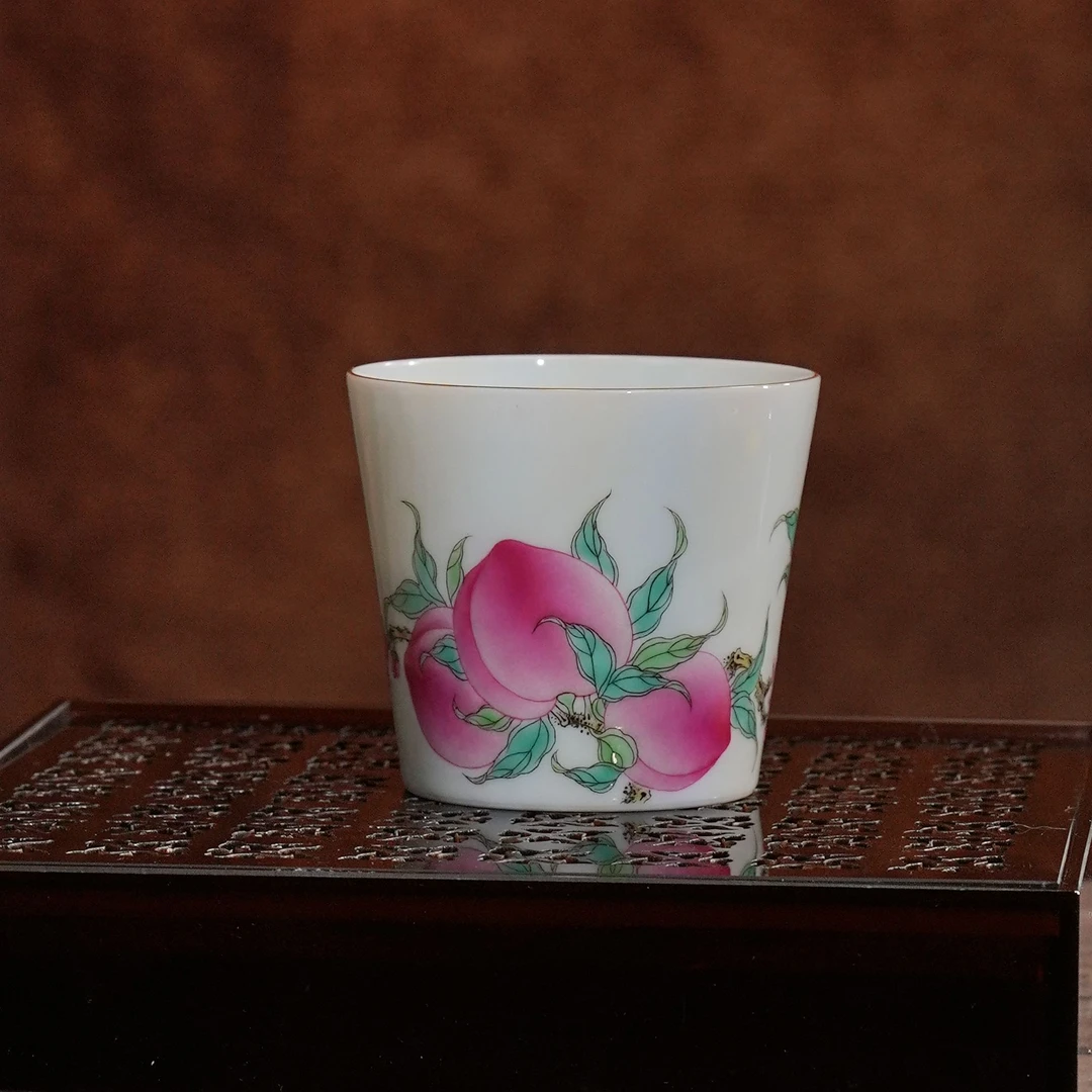 徐窑丨五桃快乐杯 容量：150ml景德镇陶瓷