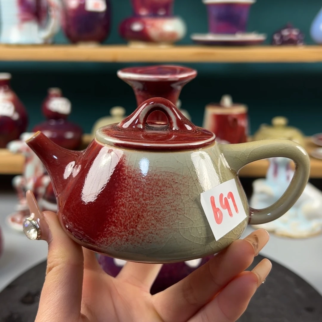 瓷片全品无暇壶玉石釉