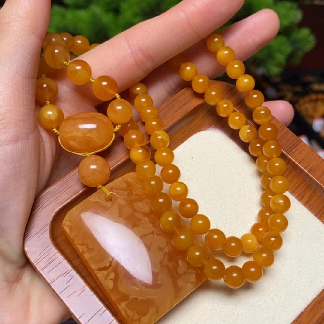 【闪购商品】蜜蜡颈饰未镶嵌项链