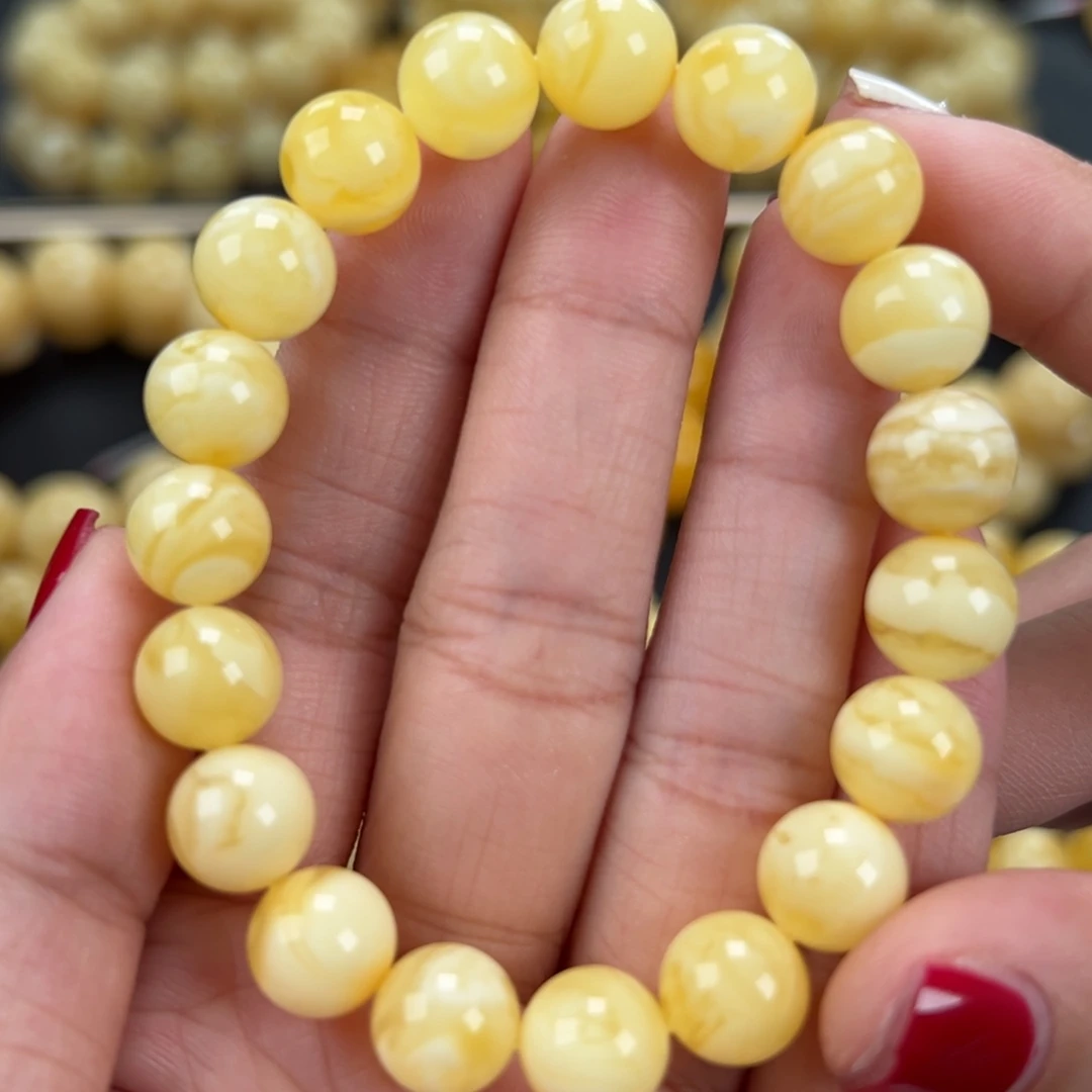 琥珀未镶嵌手链11.2克