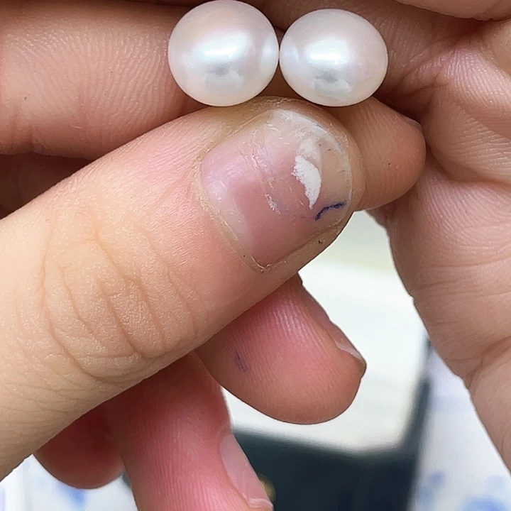 淡水珍珠耳饰银S925镶嵌虎*蛋