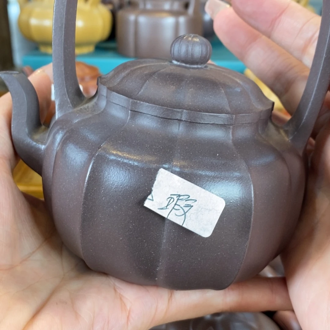茶壶紫砂江****泉原矿泥料手工壶直播间