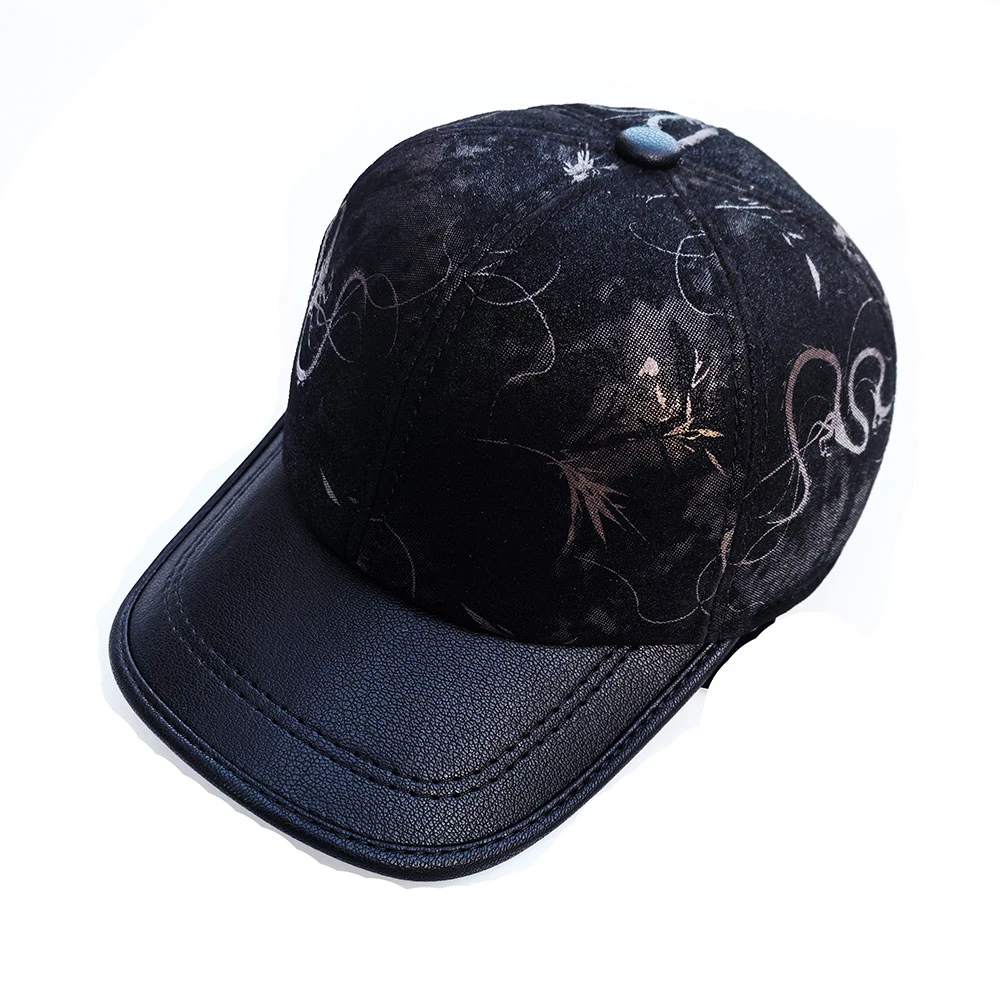 潮皮哥专属海宁羊皮棒球帽龙的传人