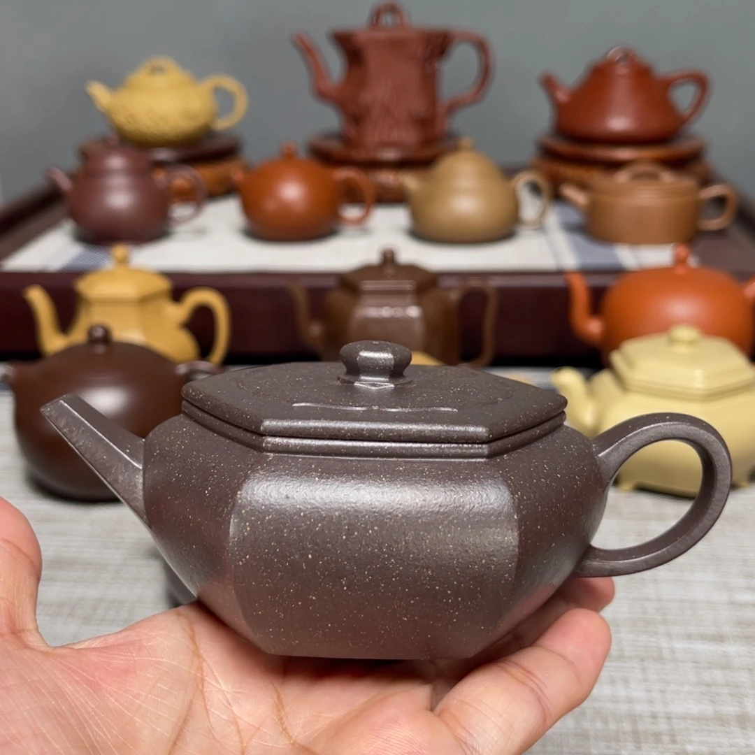 茶壶紫砂全手工大水潭天青泥