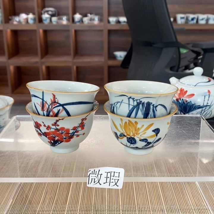 釉下老陶泥手工绘制