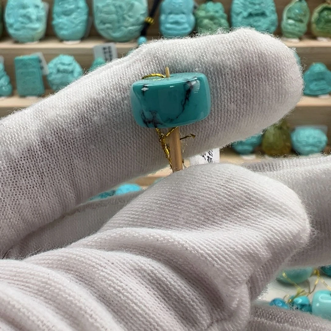 未镶嵌绿松石直切珠12.1x6.8mm