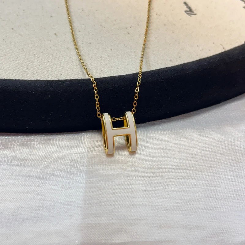 铜合金亚克力项链 铜合金 1322 国风字母项链