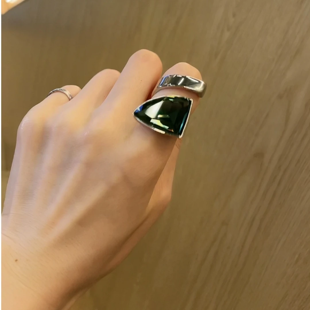 AOPOSS 镀K金 [眼镜蛇戒指]戒指男女同款原创设计开口可调节