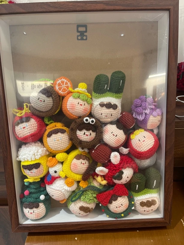 手工毛线编织钩针团子 创意挂饰下单现钩