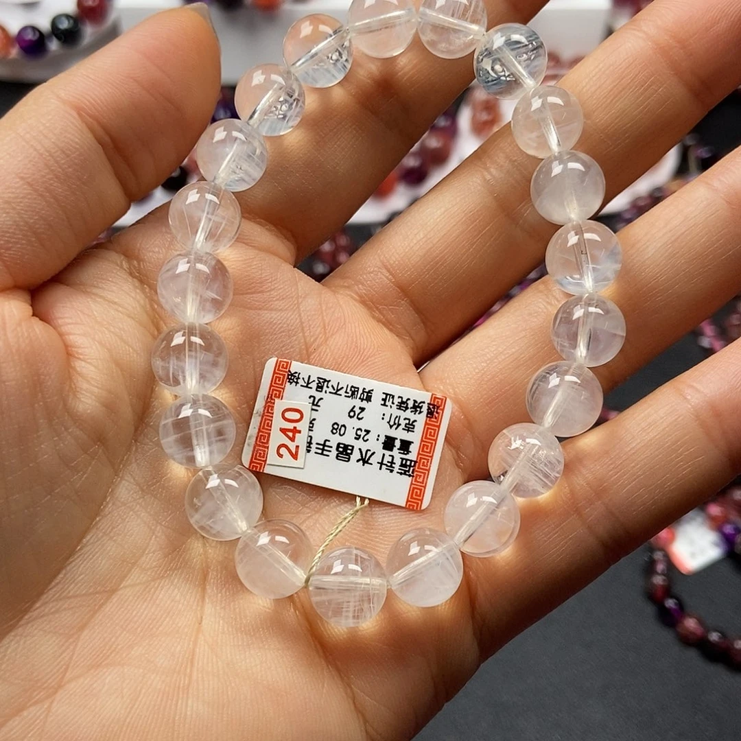 世***能水晶手链未镶嵌8902➕500分单